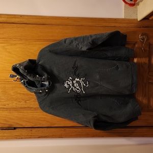 Men's Hooded Dragon Sweatshirt 2XL